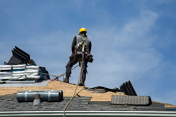 Professional Roofing technician working in Merchantville, NJ